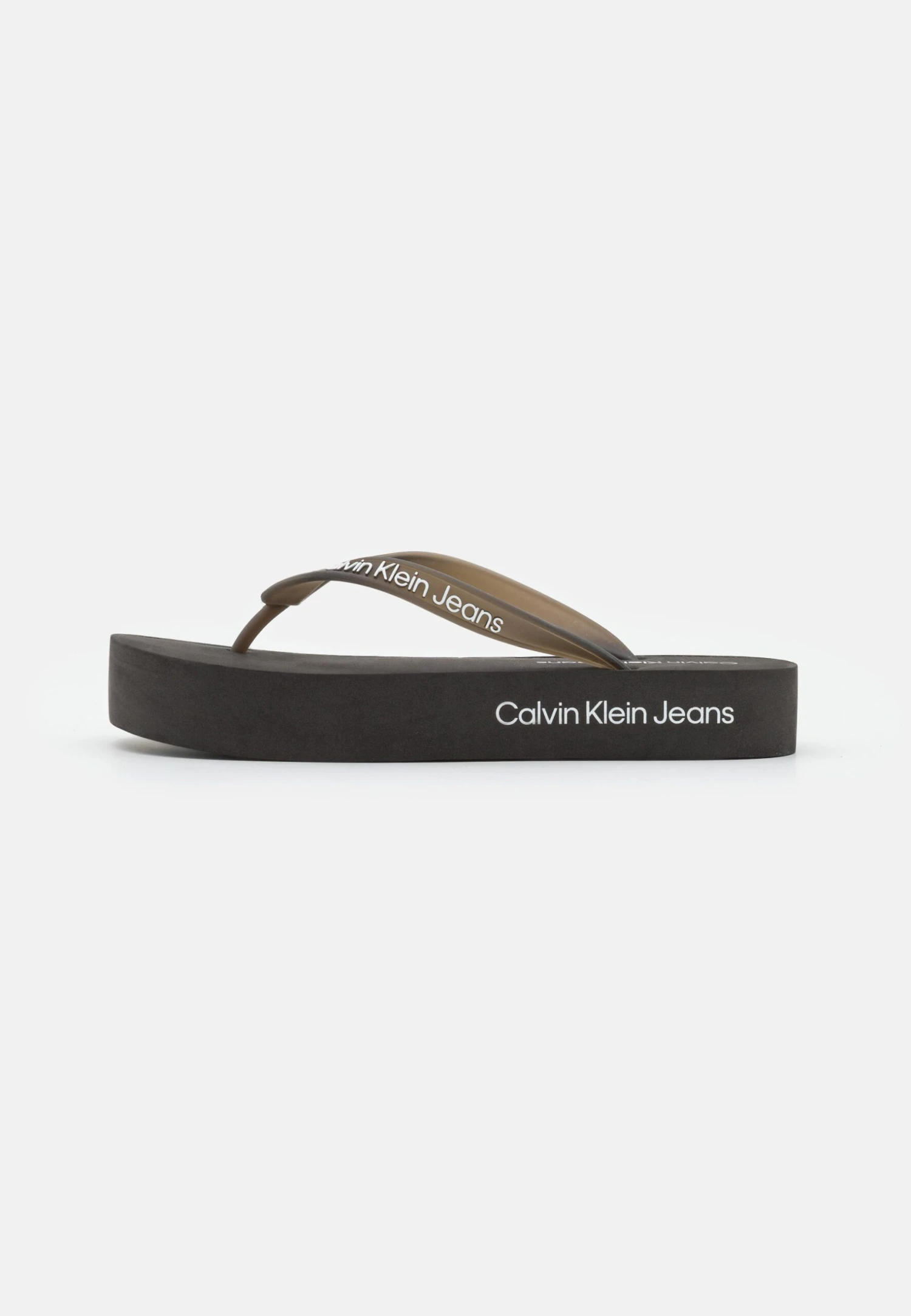 Calvin Klein Jeans Beach Flatform Logo - Sandalias De Dedo - Black/Bright White 2 Calvin Klein Jeans Beach Flatform Logo - Sandalias De Dedo - Black/Bright White - Imagen 2