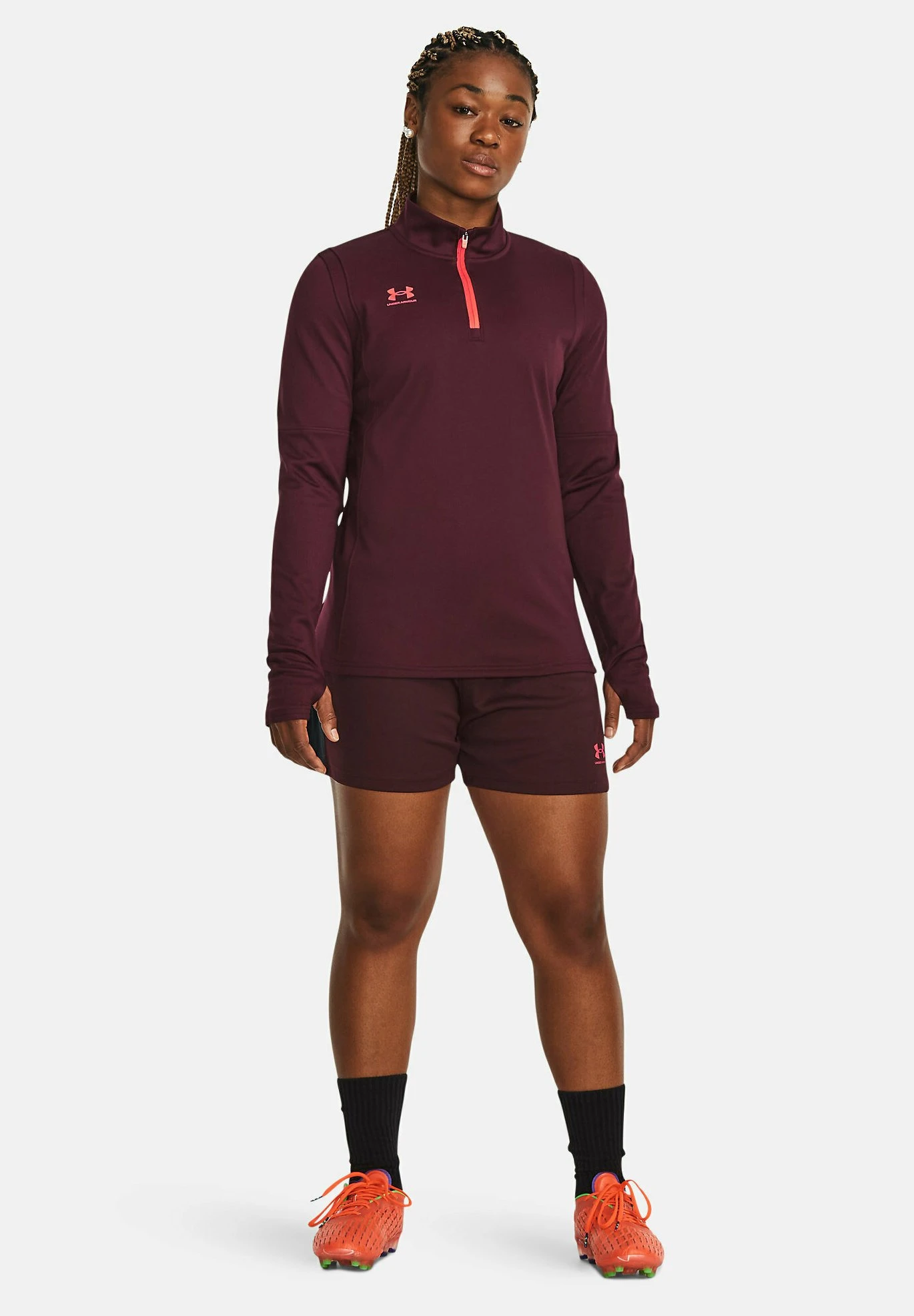 Under Armour W S Ch - Pantalón Corto De Deporte - Dark Maroon 2 Under Armour W S Ch - Pantalón Corto De Deporte - Dark Maroon - Imagen 2
